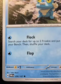 Froakie 056/167 Common Scarlet & Violet: Twilight Masquerade Pokemon TCG - Image 4