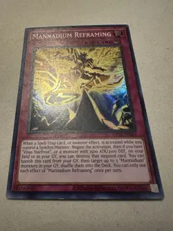 Yu-Gi-Oh! Mannadium Reframing OP24-EN013 Super Rare Near Mint - Image 1