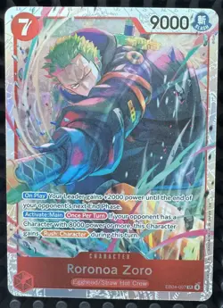One Piece Roronoa Zoro EB04-007 SR ENGLISH OP15 - Image 1