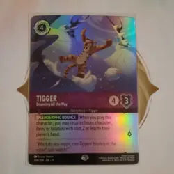 Disney Lorcana Winterspell Tigger Bouncing All the Way Epic 208/204 Foil - Image 1