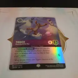 Disney Lorcana Winterspell Tigger Bouncing All the Way Epic 208/204 Foil - Image 2