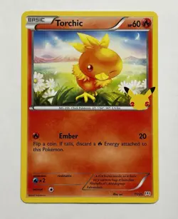 Torchic 11/25 McDonalds 25th Anniversary Promo Pokemon Card Non Holo - Image 1