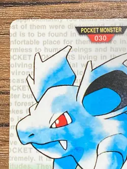 Pokemon Carddass Card Nidorina File No.30 Bandai Pocket Monsters Green 1996 - Image 3