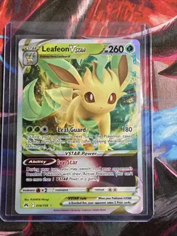 Pokemon TCG Leafeon VSTAR Crown Zenith Holo Ultra Rare Card 014/159 - Image 1