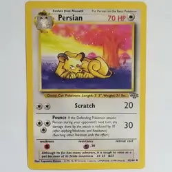 PERSIAN - Jungle Set - 42/64 - Uncommon - Pokemon Card - Unlimited Edition - LP - Image 1