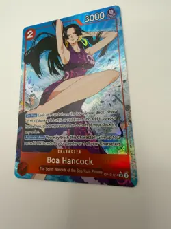 Boa Hancock OP12-014 SR | One Piece Card Game | Holo | LP/MP (Corner Damage) - Image 2
