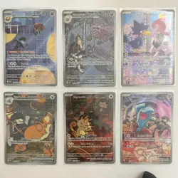 Pokemon Team Rocket 6 Card Lot – IR / Full Art Style Cards – NM/Mint - Image 1