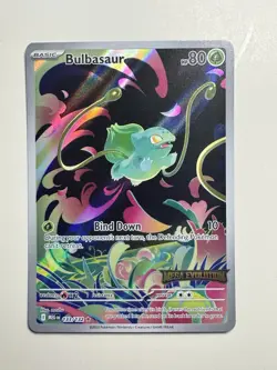Pokemon Bulbasaur 133/132 Miscellaneous Cards Illustration Rare Holo 80 HP - Image 1