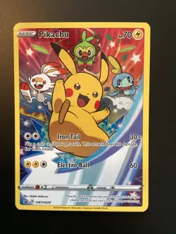 Pikachu SWSH020 SWSH: Sword & Shield Promo Cards Holo - Image 1