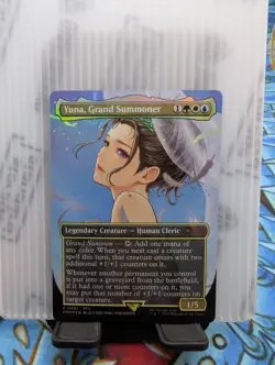 Yuna, Grand Summoner Borderless Special Promo Final Fantasy MTG FOIL - Image 3