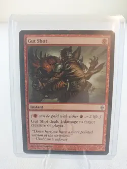 MTG Magic the Gathering Gut Shot New Phyrexia #86 LP - Image 1