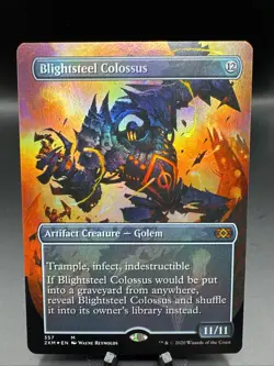 Blightsteel Colossus (Borderless) Double Masters Foil - Image 1