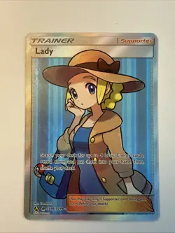 Lady SV86/SV94 Ultra Rare 2019 Pokemon Hidden Gates Shiny Vault Full Art Card NM - Image 1