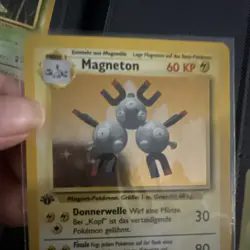 Magneton 9/102 Base Set 1st Edition Holo Rare German Pokemon TCG 1999 - Image 2