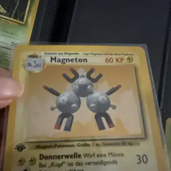 Magneton 9/102 Base Set 1st Edition Holo Rare German Pokemon TCG 1999 - Image 3