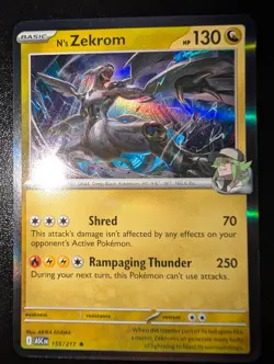 N's Zekrom 155/217 Rare ME: Ascended Heroes Pokemon Near Mint - Image 1