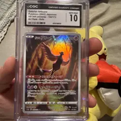 Pokemon TCG Galarian Articuno 182/172 2022 Japanese CGC Gem Mint 10 - Image 1