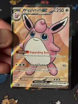 Pokemon Cards Wigglytuff ex 187/165 Full Art Secret Rare Pokemon 151 - (NM) - Image 2
