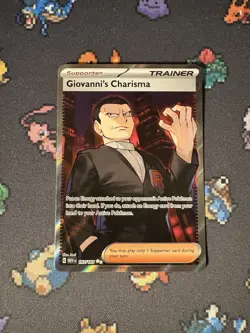 Pokemon Cards Giovanni’s Charisma 197/165 Full Art Secret Rare Pokemon 151- (NM) - Image 1