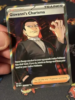 Pokemon Cards Giovanni’s Charisma 197/165 Full Art Secret Rare Pokemon 151- (NM) - Image 2