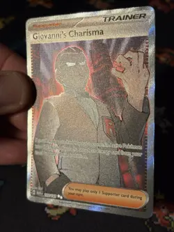 Pokemon Cards Giovanni’s Charisma 197/165 Full Art Secret Rare Pokemon 151- (NM) - Image 3