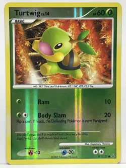 Pokemon - Platinum - Turtwig - Reverse Holo - Common - 101/127 - Image 1