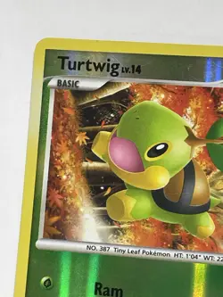 Pokemon - Platinum - Turtwig - Reverse Holo - Common - 101/127 - Image 2