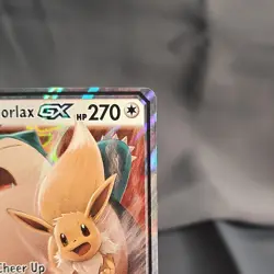 Pokemon Eevee & Snorlax GX TAG TEAM Ultra Rare Holo 120/181 SM-Team Up NM+ - Image 3