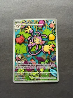 Pokemon Ambipom 107/094 Full Art Holo Me02: Phantasmal Flames 2025 - Image 1
