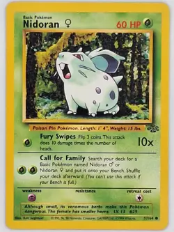 Nidoran - 57/64 - Pokemon TCG Jungle (1999) - LP - Unlimited - Image 1
