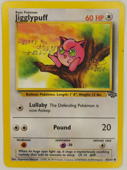 Jigglypuff - 54/64 Jungle Set Common Pokemon - LP - Image 1