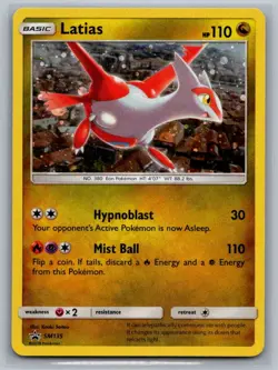 Latias - SM135 Holo Promo Sun & Moon Promo Pokemon Lightly Played - Image 1