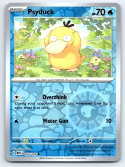 Pokemon Psyduck SV: Scarlet & Violet 151 (MEW) Common Reverse Holofoil 054/165 N - Image 1