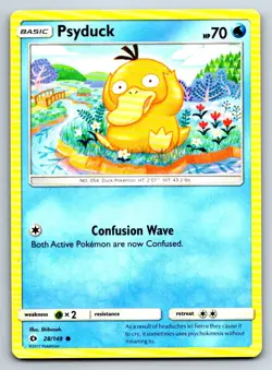 Pokemon Psyduck SM Base Set SM01 28/149 LP Common Kouki Saitou - Image 1