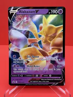 2021 Pokemon : Alakazam V SWSH083 Full Art Promo NM - Image 1