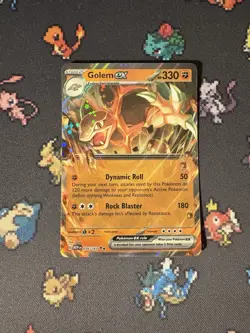 Pokemon Cards Golem ex 076/165 Ultra Rare Pokemon 151 - (NM) - Image 1