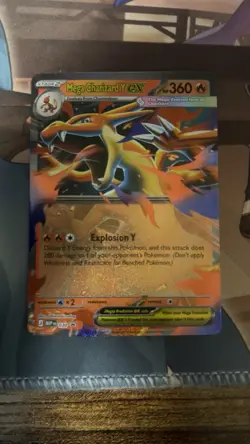 Pokemon TCG Mega Charizard Y ex Mega Evolutions Black Star Promo 030 NM/Mint - Image 1