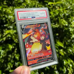 2021 POKEMON SWSH BLACK STAR PROMO #133 LANCE'S CHARIZARD V PSA 10 - Image 3