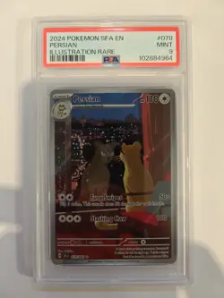 🔥Pokemon SFA Persian 078/064 PSA 9 Illustration Rare Shrouded Fable LETS GO! 📈 - Image 1