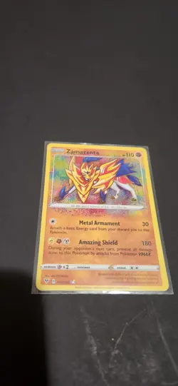 Pokemon TCG Zamazenta 102/185 SWSH Vivid Voltage Amazing Rare Holo MINT - Image 3