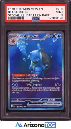Pokemon 2023 Blastoise ex 200/165 SIR Scarlet & Violet 151 PSA 9 - Image 1