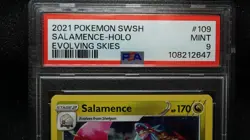 2021 Pokemon Swsh07: Evolving Skies Salamence 109/203 PSA 9 Mint Pop 34 - Image 2