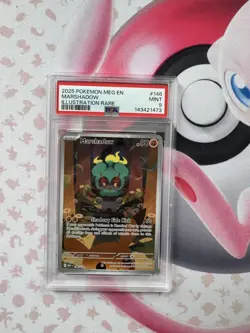 2025 POKEMON MEG EN-MEGA EVOLUTION ILLUSTRATION RARE #146 MARSHADOW PSA 9 - Image 1