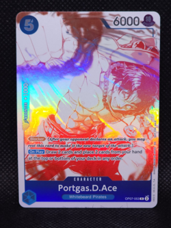 One Piece Card Game - Portgas.D.Ace (3rd Anniversary Promo) OP07-053 - NM Foil - Image 1