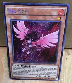 Yugioh Red Nova DRL3-EN017 Secret Rare 1st Edition NM Trading Card - Image 1