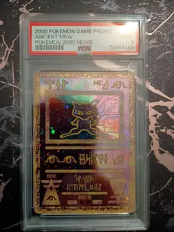 2000 Pokemon Ancient Mew Holo Promo Movie Card PSA 9 - Image 1