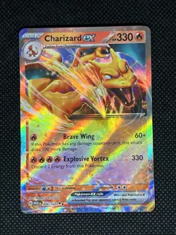 Charizard ex 006/165 Scarlet & Violet 151 Ultra Rare Holo Pokemon Card NM - Image 1