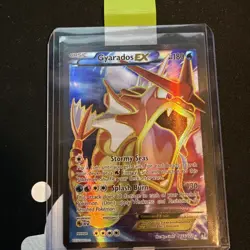 Gyarados EX 114/122 XY Breakpoint Full Art Ultra Rare Holo Pokemon Card DMG - Image 1