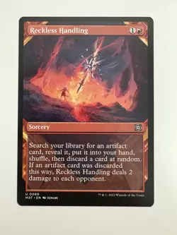 Reckless Handling Showcase MTG Magic the Gathering Card NM Near Mint MAT - Image 1