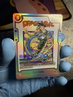Bandai Dragon Ball Super Card Game Son Goku FB07-104 SR Holo Battle English - Image 1